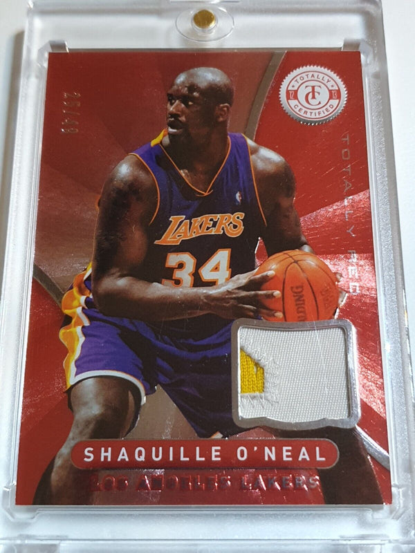 2012 Totally Certified Shaquille O'Neal #PATCH PRIME RED /49 Game Worn Jersey