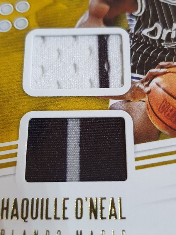 2020 Absolute Shaquille O'Neal #PATCH Game Worn Dual Jerseys - Ready for Grading