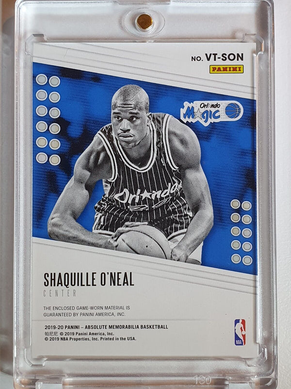 2020 Absolute Shaquille O'Neal #PATCH Game Worn Dual Jerseys - Ready for Grading