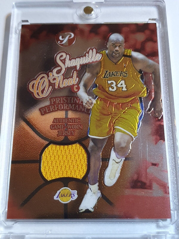 2003 Topps Pristine Shaquille O'Neal #PPE-SO Game Worn Jersey Patch - Rare