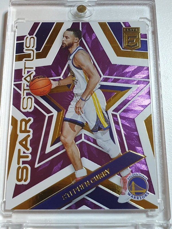 2022 Panini Donruss Elite Stephen Curry #8 PURPLE /49 Star Status - Rare