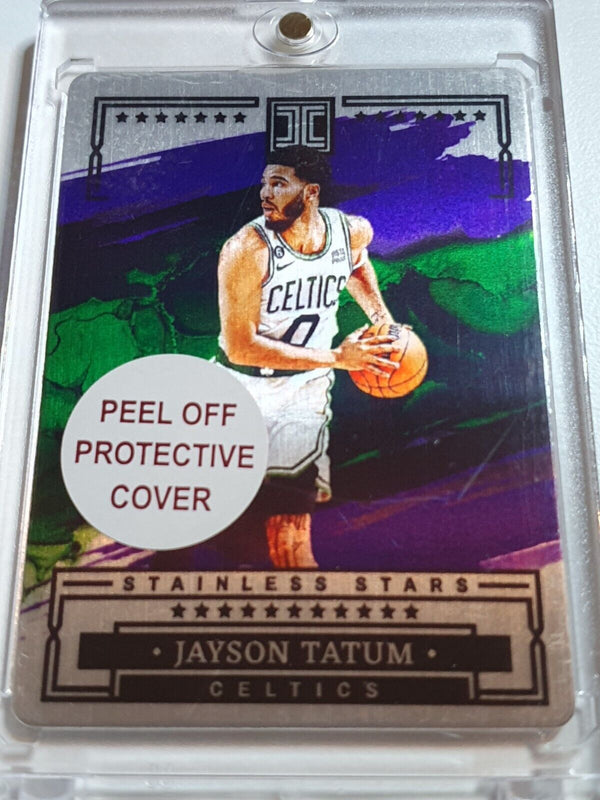 2022 Panini Impeccable Jayson Tatum #7 PURPLE /49 Stainless Stars - Rare
