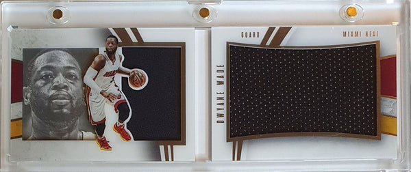 2014 Preferred Dwyane Wade #PATCH Booklet /99 Game Worn Jumbo Dual Jerseys