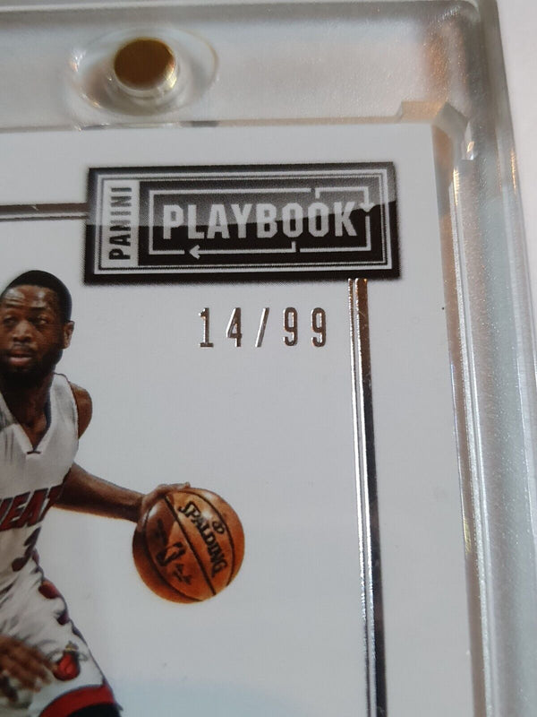 2014 Preferred Dwyane Wade #PATCH Booklet /99 Game Worn Jumbo Dual Jerseys