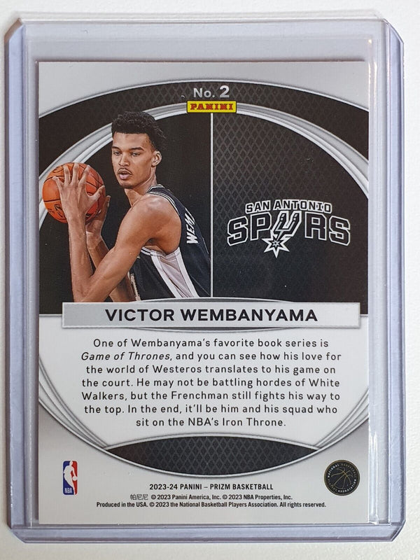 2023 Panini Prizm Victor Wembanyama Rookie #2 Global Reach RC - Ready to Grade