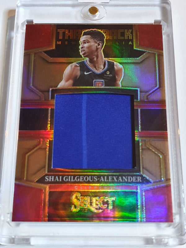 2022 Select Shai Gilgeous-Alexander #PATCH COPPER /49 Prizm Game Worn Jersey