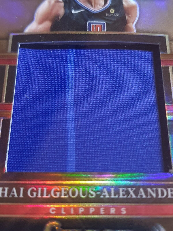 2022 Select Shai Gilgeous-Alexander #PATCH COPPER /49 Prizm Game Worn Jersey