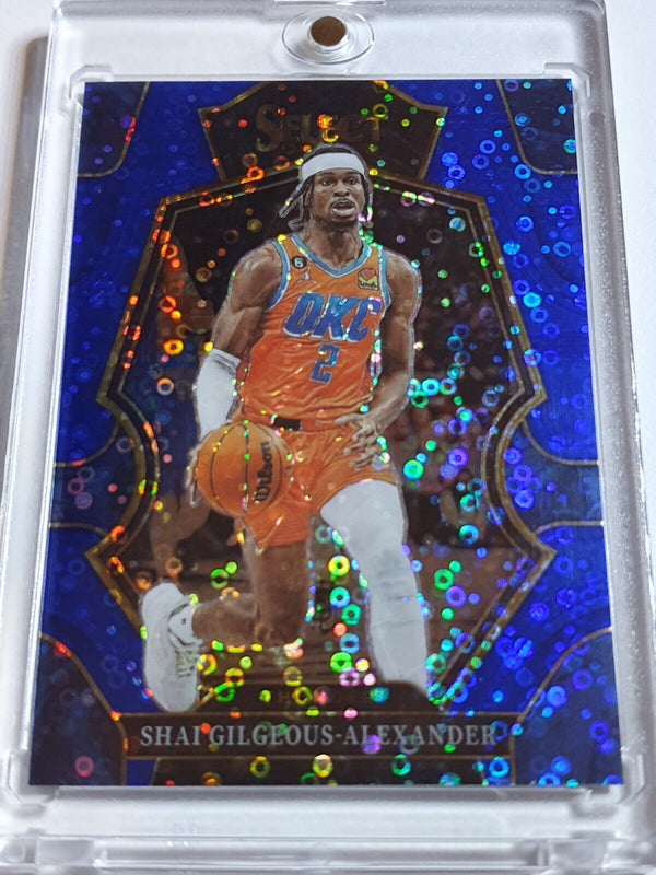 2022 Panini Select Shai Gilgeous-Alexander #156 BLUE DISCO /25 Holo - Rare