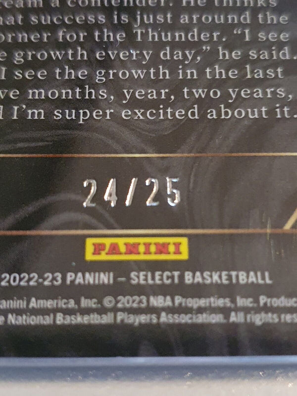 2022 Panini Select Shai Gilgeous-Alexander #156 BLUE DISCO /25 Holo - Rare