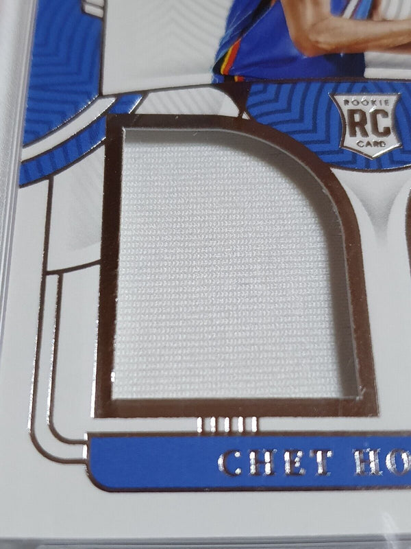 2022 National Treasures Chet Holmgren Rookie #PATCH /99 Dual Jersey - Rare