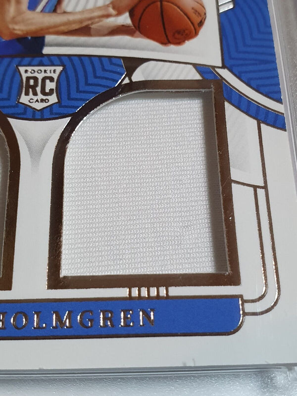 2022 National Treasures Chet Holmgren Rookie #PATCH /99 Dual Jersey - Rare