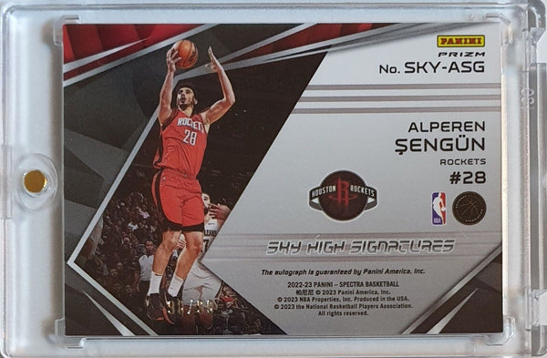 2022 Spectra Alperen Sengun AUTO /99 SILVER Holo Sky High Signatures - Rare