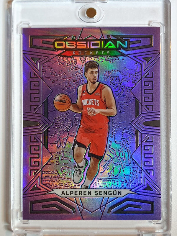 2022 Panini Obsidian Alperen Sengun #33 ELECTRIC ETCH PURPLE FLOOD /49 Holo