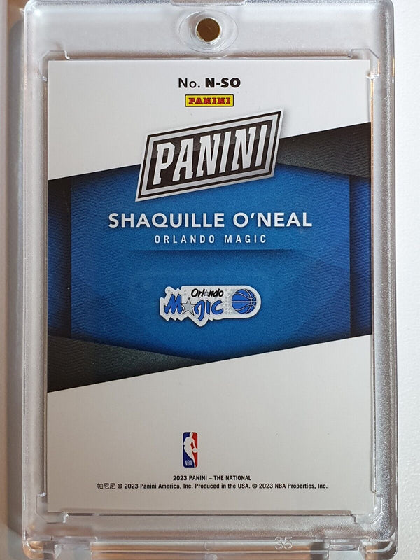 2023 Panini The National Shaquille O'Neal #N-SO ORANGE /199 Holo - Rare