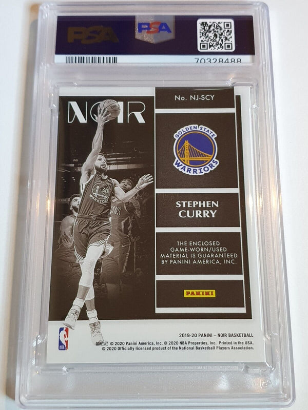 2019 Panini Noir Stephen Curry #PATCH /65 Game Worn Jersey - PSA 9 (POP 5)