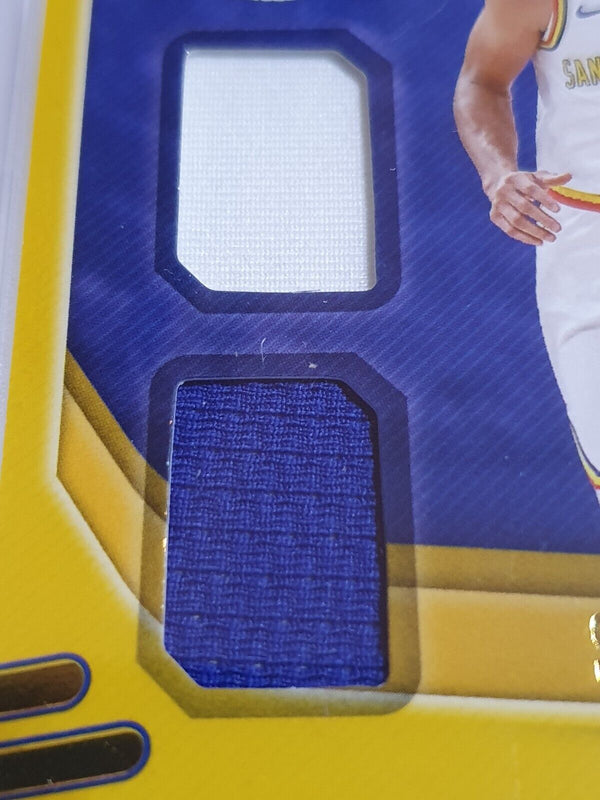 2020 Absolute Stephen Curry #PATCH Game Worn Dual Jersey - PSA 9 (POP 2)