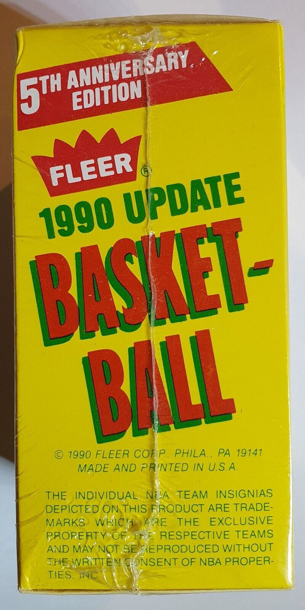 1990 Fleer Update NBA Basketball Box (COMPLETE 100 Cards) - Factory Sealed