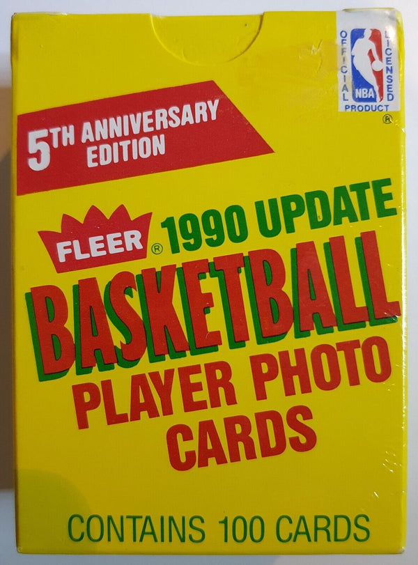 1990 Fleer Update NBA Basketball Box (COMPLETE 100 Cards) - Factory Sealed