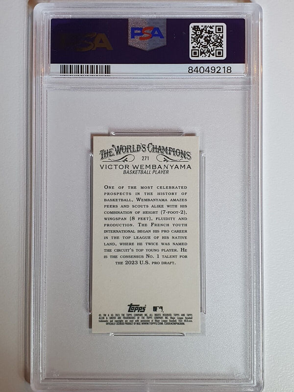 2023 Topps Allen & Ginter X Victor Wembanyama Rookie MINI RC - PSA 9 (POP 14)