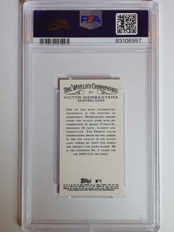 2023 Topps Allen & Ginter Victor Wembanyama Rookie MINI RC - PSA 9 (POP 21)