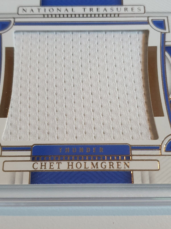 2022 National Treasures Chet Holmgren Rookie #PATCH /99 Jumbo Jersey RC - Rare