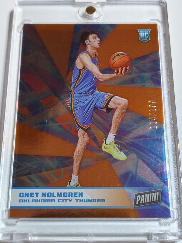 2022 Panini Chet Holmgren Rookie #82 ORANGE /199 Holo Player of the Day - Rare