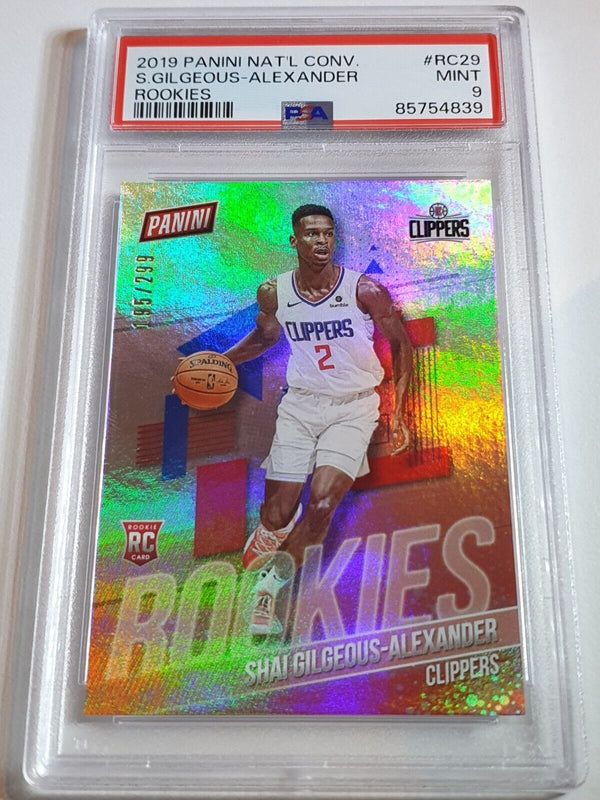 2019 Panini Shai Gilgeous-Alexander Rookie HOLO /299 RC - PSA 9 (POP 11)