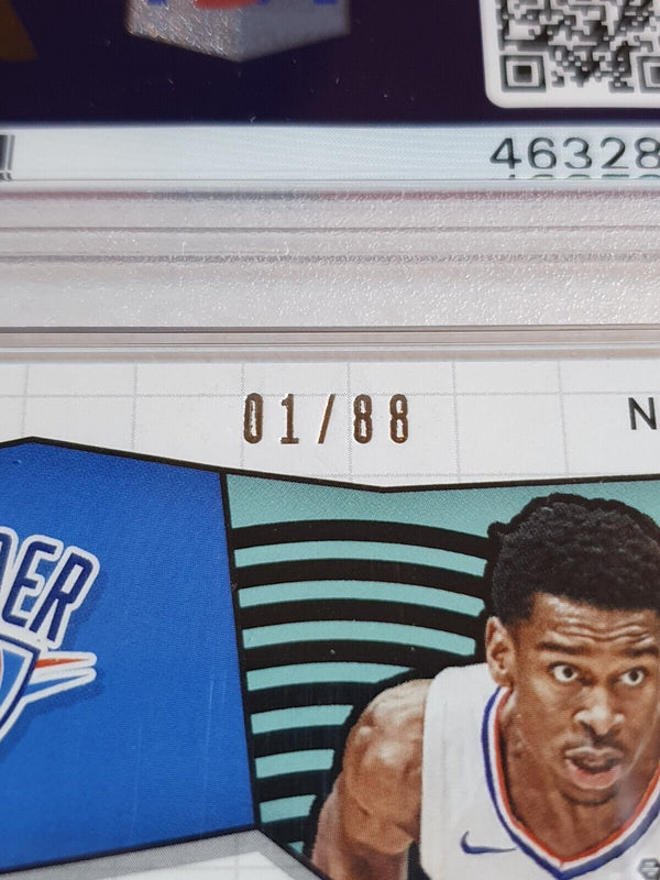 2019 Revolution Shai Gilgeous-Alexander #22 NEW YEAR EMERALD /88 Prizm - PSA 10