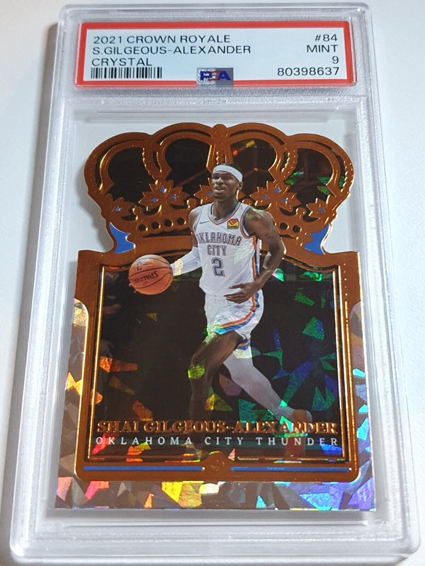 2021 Crown Royale Shai Gilgeous-Alexander #84 CRYSTAL HOLO - PSA 9 (POP 1)