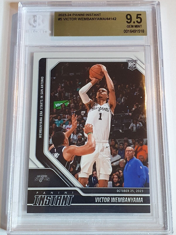 2023 Panini Instant Victor Wembanyama #5 Rookie /44142 RC - BGS 9.5 (LOW POP)