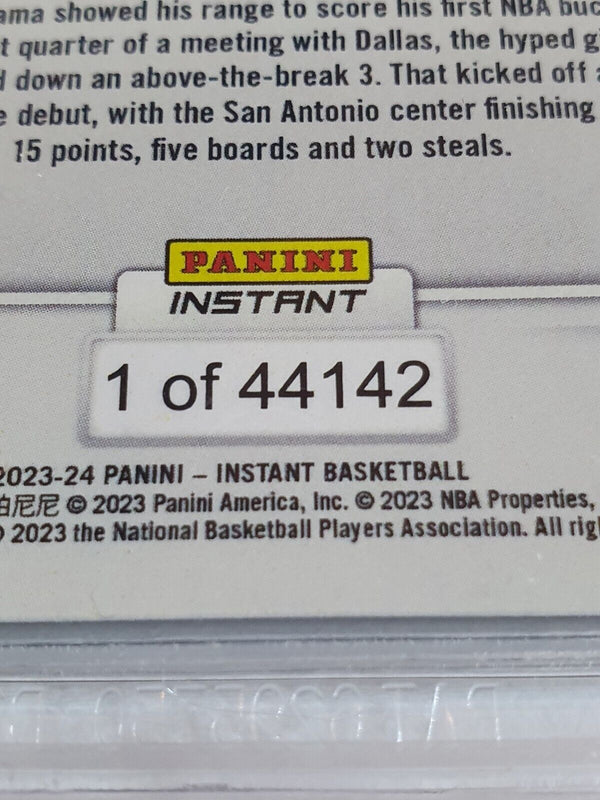 2023 Panini Instant Victor Wembanyama #5 Rookie /44142 RC - BGS 9.5 (LOW POP)