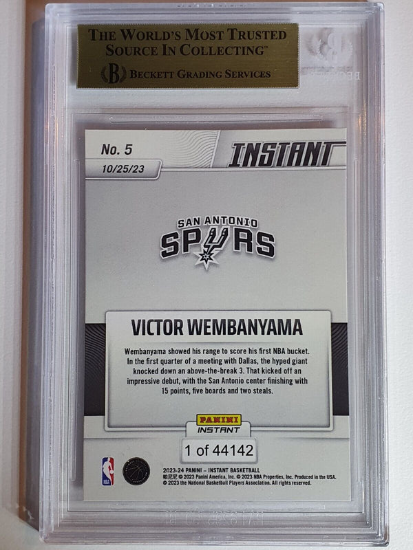 2023 Panini Instant Victor Wembanyama #5 Rookie /44142 RC - BGS 9.5 (LOW POP)