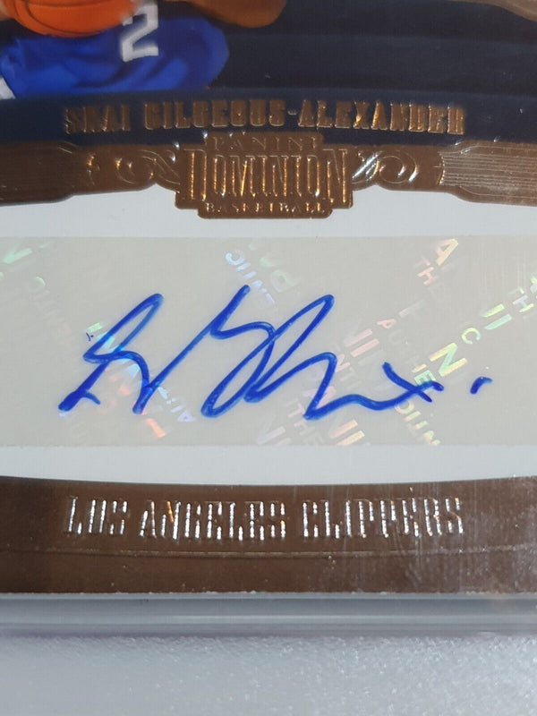 2018 Dominion Shai Gilgeous-Alexander Rookie PATCH AUTO /49 RPA - PSA 9 (POP 1)