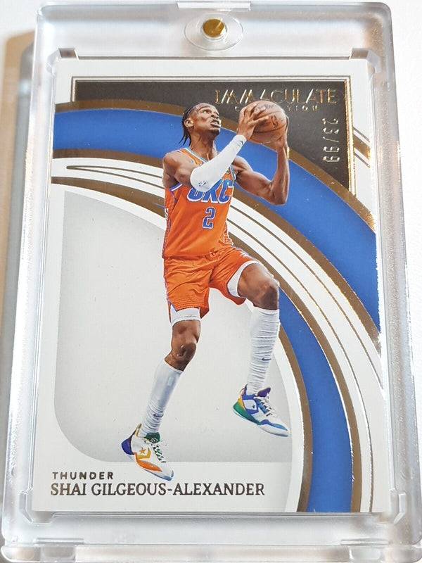 2021 Panini Immaculate Shai Gilgeous-Alexander #28 SILVER Prizm /99 - Rare