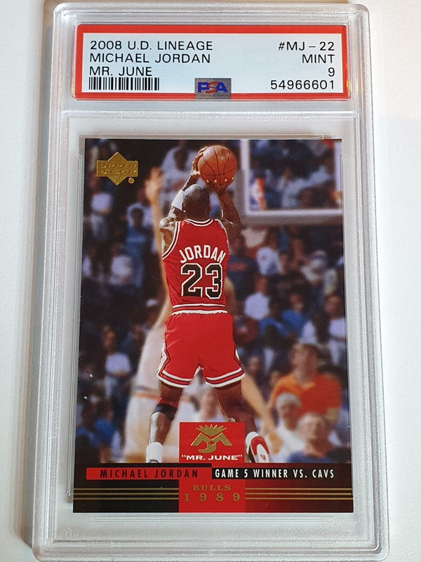 2008 Upper Deck Lineage Michael Jordan #MJ-22 Mr. June - PSA 9 (POP 3)