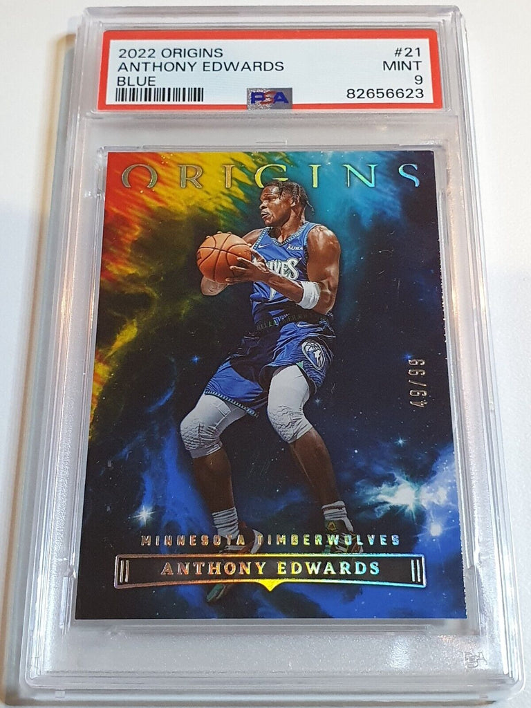 2022 Panini Origins Anthony Edwards #21 BLUE /99 Edition - PSA 9 (POP –  Perfect Edges Cards