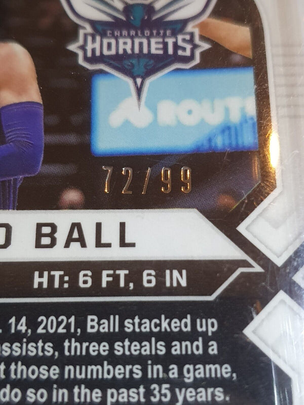 2020 Obsidian LaMelo Ball Rookie ELECTRIC ETCH PURPLE /99 RC - PSA 9 (POP 2)