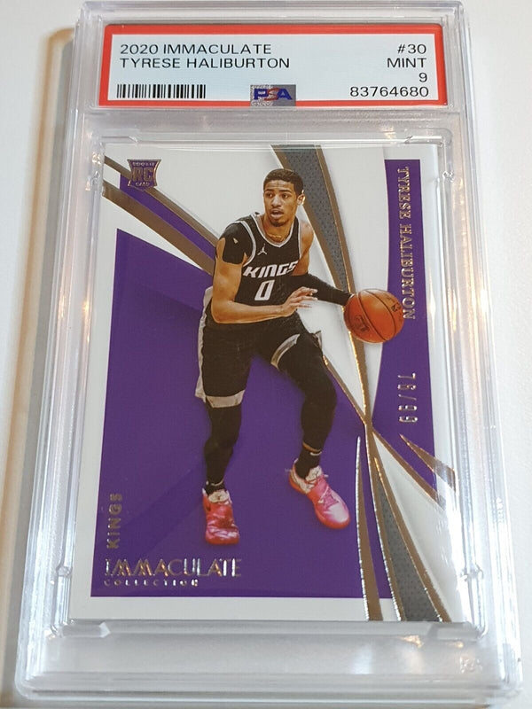 2020 Panini Immaculate Tyrese Haliburton Rookie SILVER /99 RC - PSA 9 (POP 5)