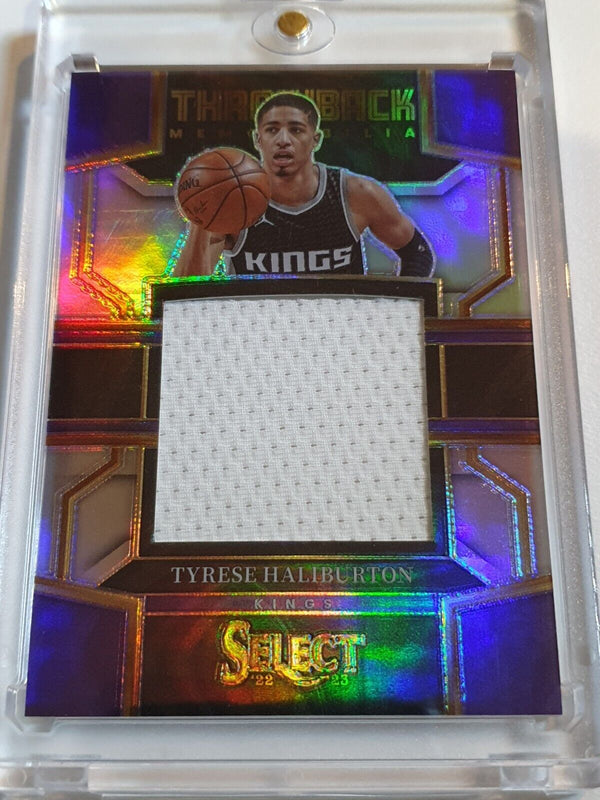 2022 Panini Select Tyrese Haliburton #PATCH SILVER Game Worn Jersey - Rare