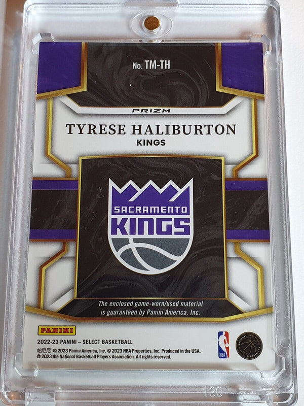 2022 Panini Select Tyrese Haliburton #PATCH SILVER Game Worn Jersey - Rare