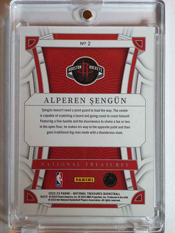 2022 Panini National Treasures Alperen Sengun #2 SILVER /99 Foil Edition - Rare
