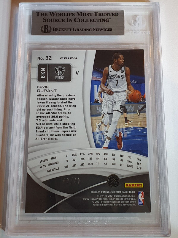 2020 Spectra Kevin Durant #32 Variation INTERSTELLAR /49 - BGS 9 (POP 1)