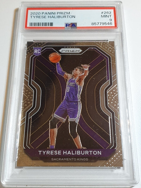 2020-21 Panini Prizm Tyrese Haliburton Rookie #262 RC - PSA 9 (LOW POP)