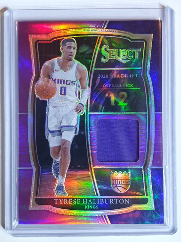 2020 Panini Select Tyrese Haliburton Rookie #PATCH PURPLE /99 Jersey RC - Rare