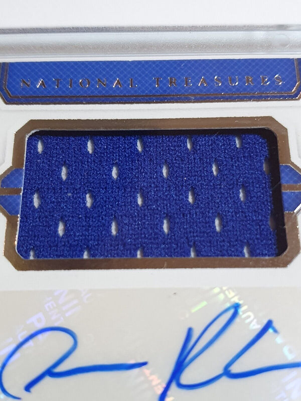 2018 National Treasures Dennis Rodman #PATCH AUTO /99 Game Worn Jersey - Rare