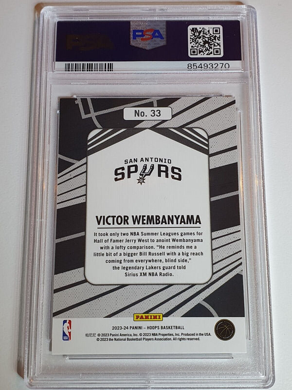 2023 Panini NBA Hoops Victor Wembanyama #33 We Got Next RC - PSA 9 (LOW POP)