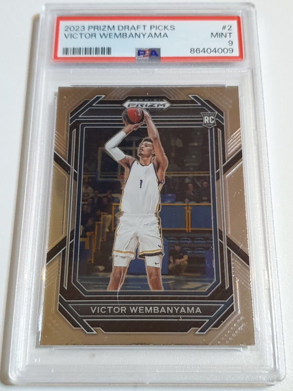 2023 Panini Prizm Draft Picks Victor Wembanyama Rookie #2 RC - PSA 9