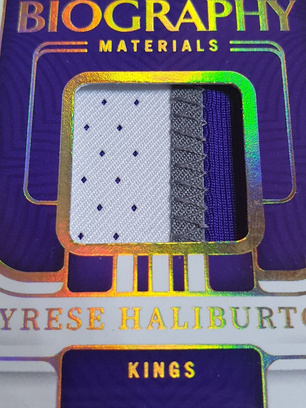 2022 National Treasures Tyrese Haliburton PRIME #PATCH GOLD /20 Game Worn Jersey