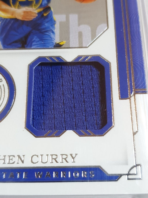 2020 National Treasures Stephen Curry PATCH /99 Game Worn Jersey - PSA 9 (POP 2)