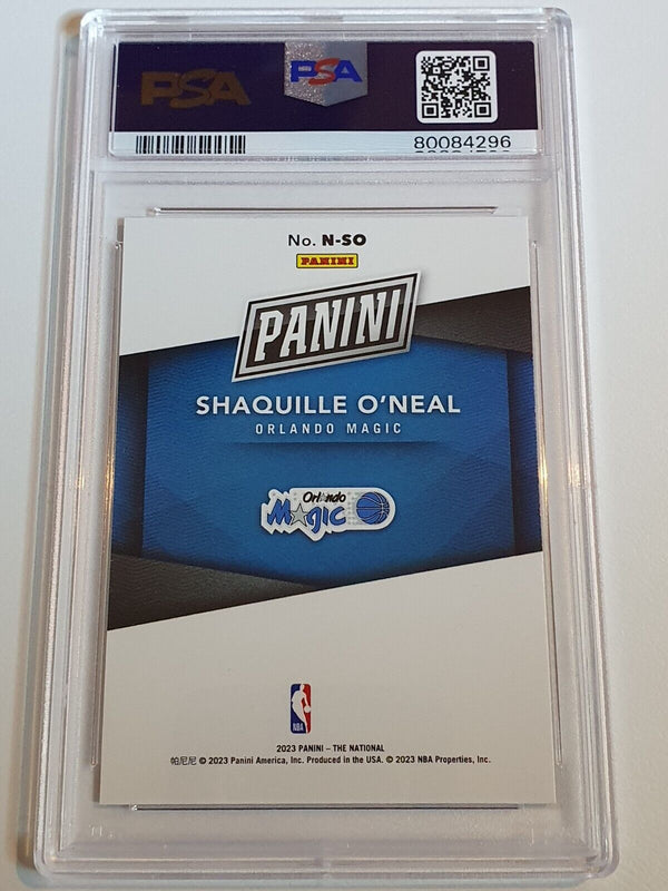 2023 Panini The National Shaquille O'Neal #N-SO RED /99 Holo - PSA 9 (POP 2)